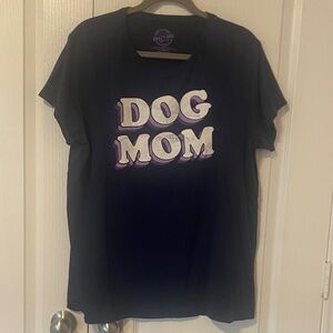 Gildan Dark Blue Dog Mom Tee